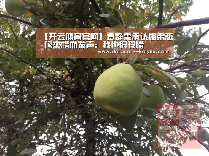 【开云体育官网】贾静雯承认姐弟恋 修杰楷亦发声：我也很珍惜